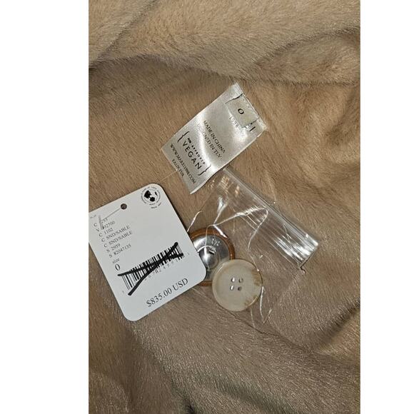 New Free People x Marei 1998 Sweet Pea Duster $835 Overcoat XS/S Faux Fur Lined - Picture 7 of 8